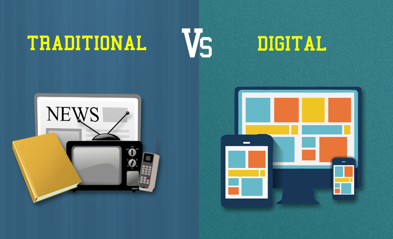 Navigating the Divide: Traditional vs. Digital Publication Media